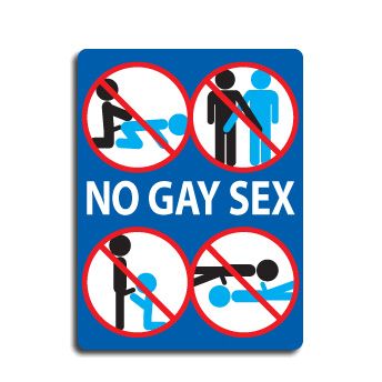 No Gay Sign