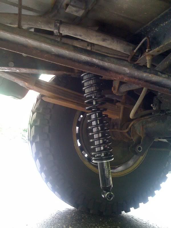 Help installing rear "coil over" shocks International Full Size Jeep