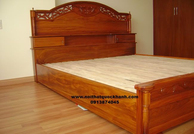 Giường gỗ cao cấp đậm chất sang trọng - 6