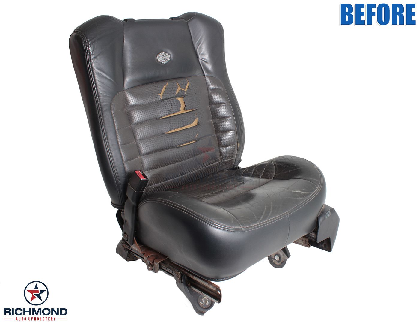 2002 F150 HarleyDavidson SuperCharged Driver Bottom Leather Seat