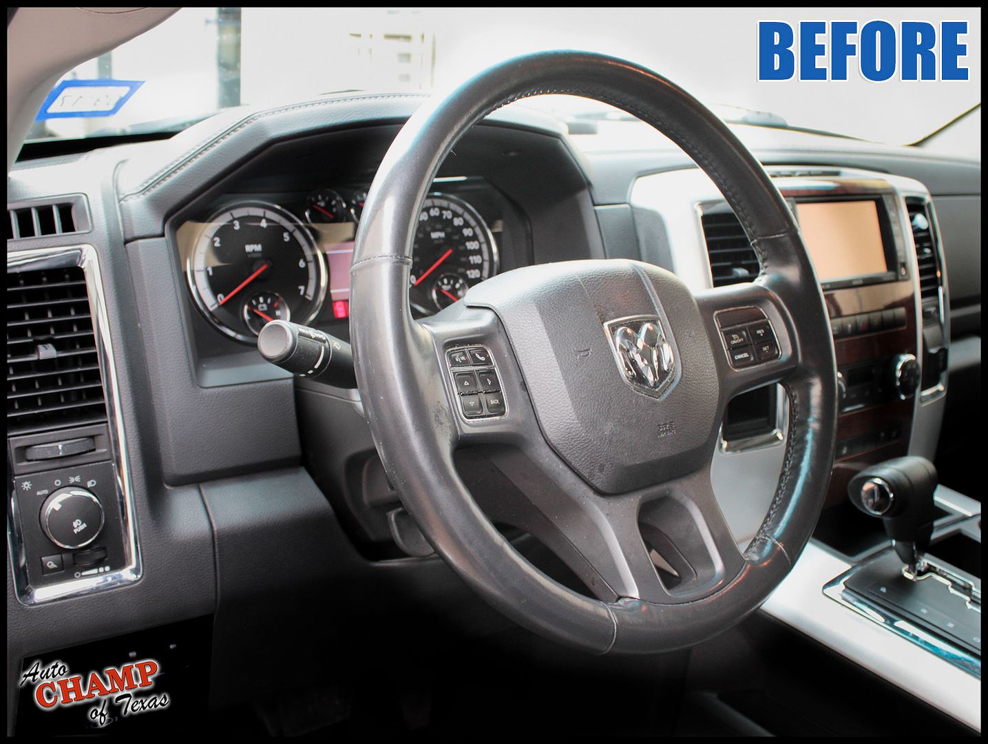 2014 2015 2016 Ram 1500 2500 3500 Laramie Leather Steering Wheel Cover