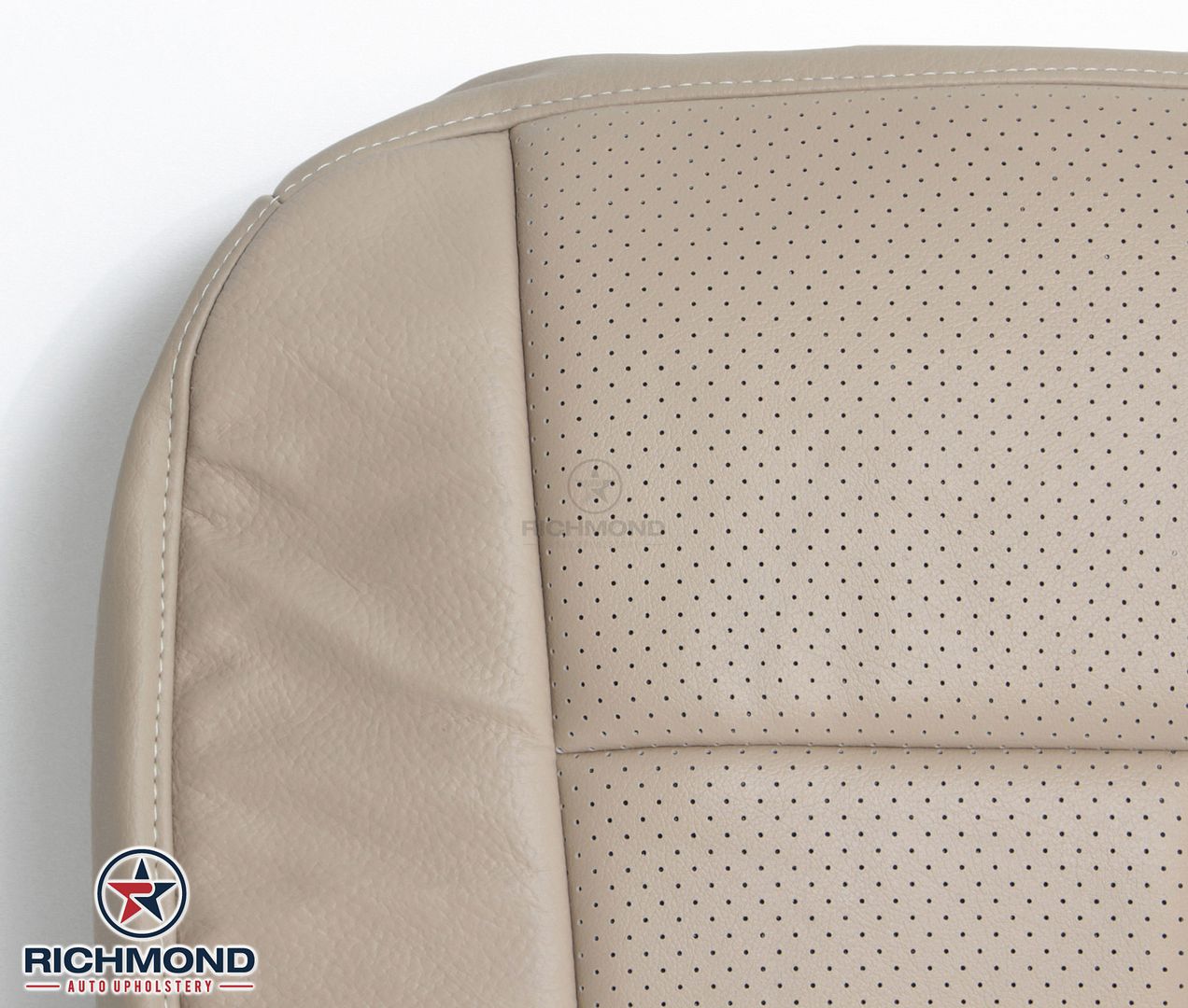 2009 2010 Ford Expedition Driver Side Bottom Perforated Leather Seat Cover Tan Ebay