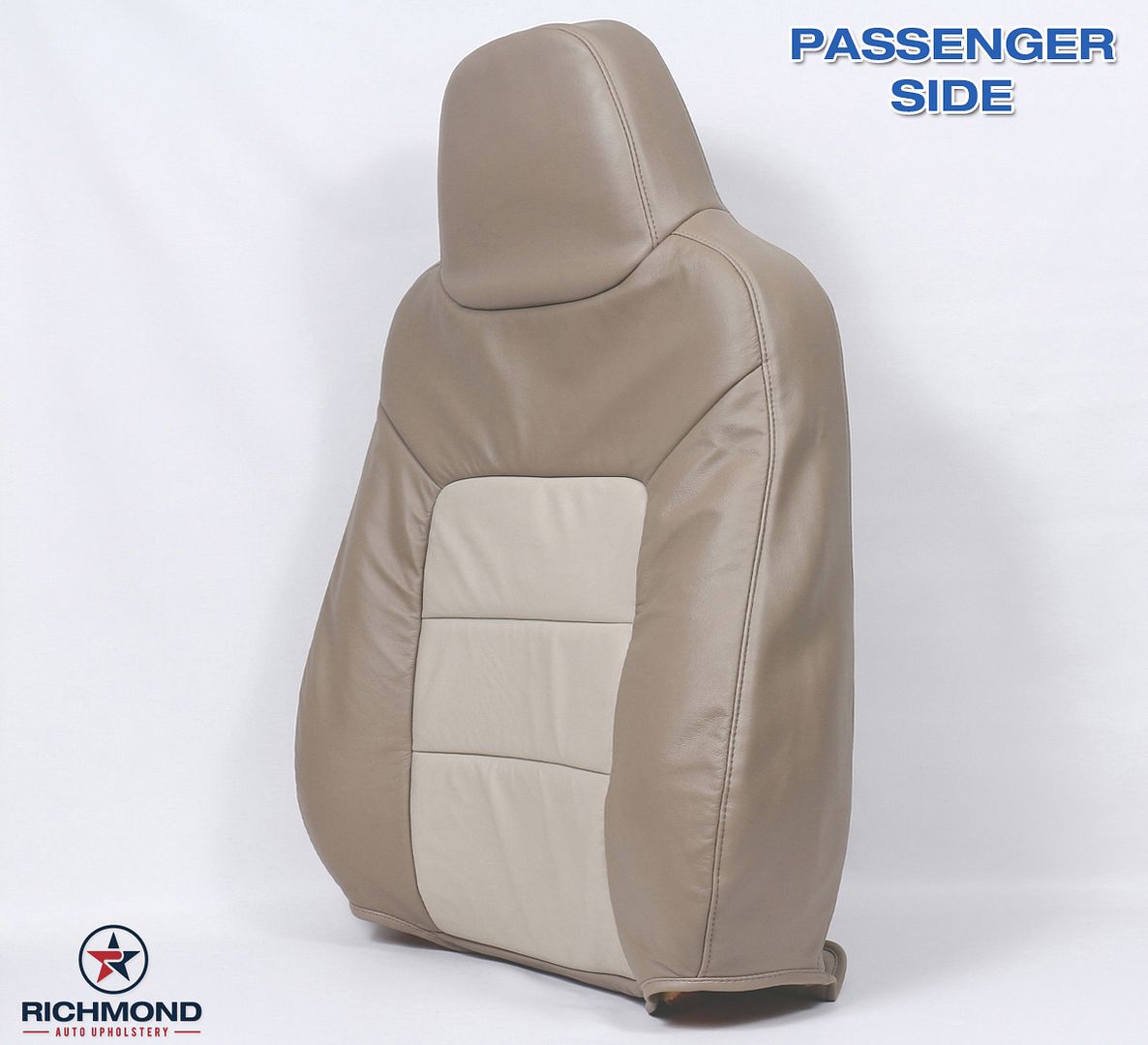 03 Ford Expedition Eddie Bauer Passenger LEAN BACK Leather Seat Cover 2Tone Tan eBay