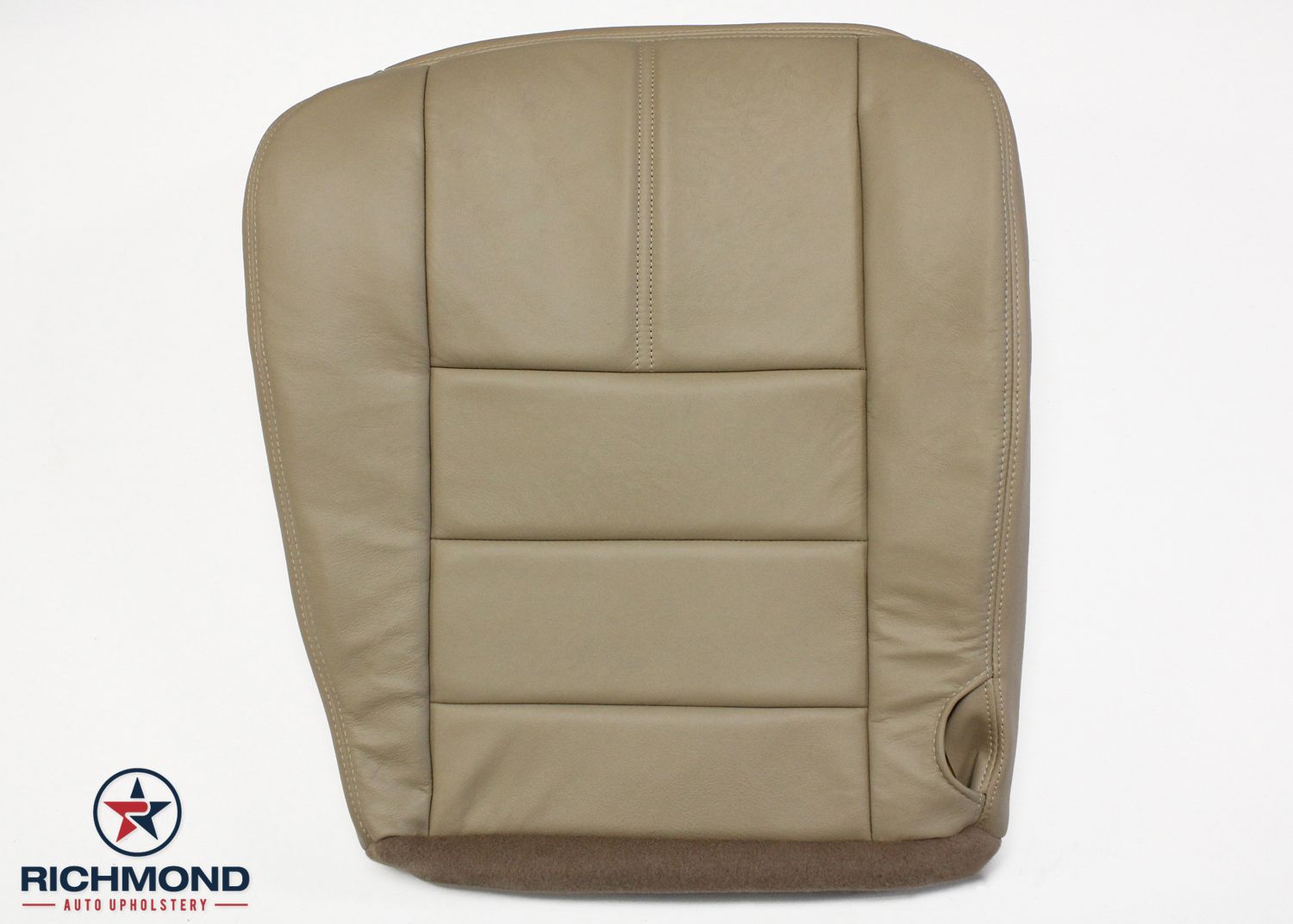 08 09 10 Ford F250 F350 Lariat Bucket Leather Driver Side Bottom Seat Cover Tan Ebay 