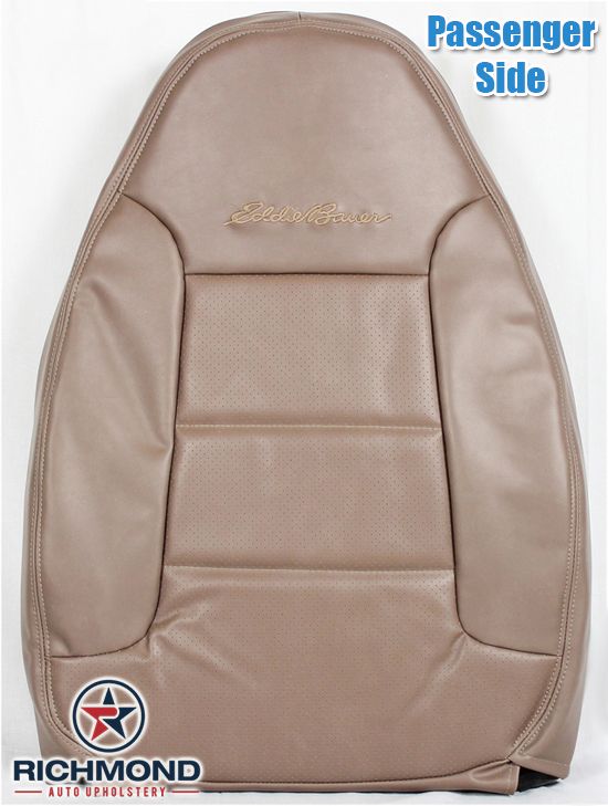 9296 Ford Bronco Eddie Bauer PASSENGER Side Lean Back Leather Seat Cover TAN