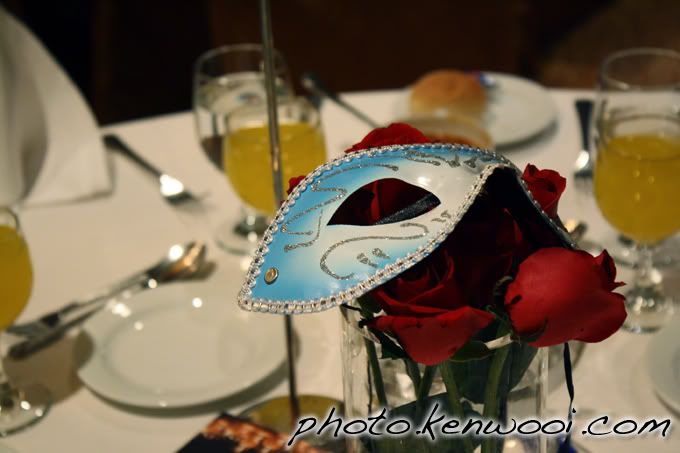 mask on roses