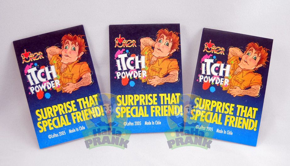 3 Packs of Itching Itch Powder Give someone a Special gift of intense