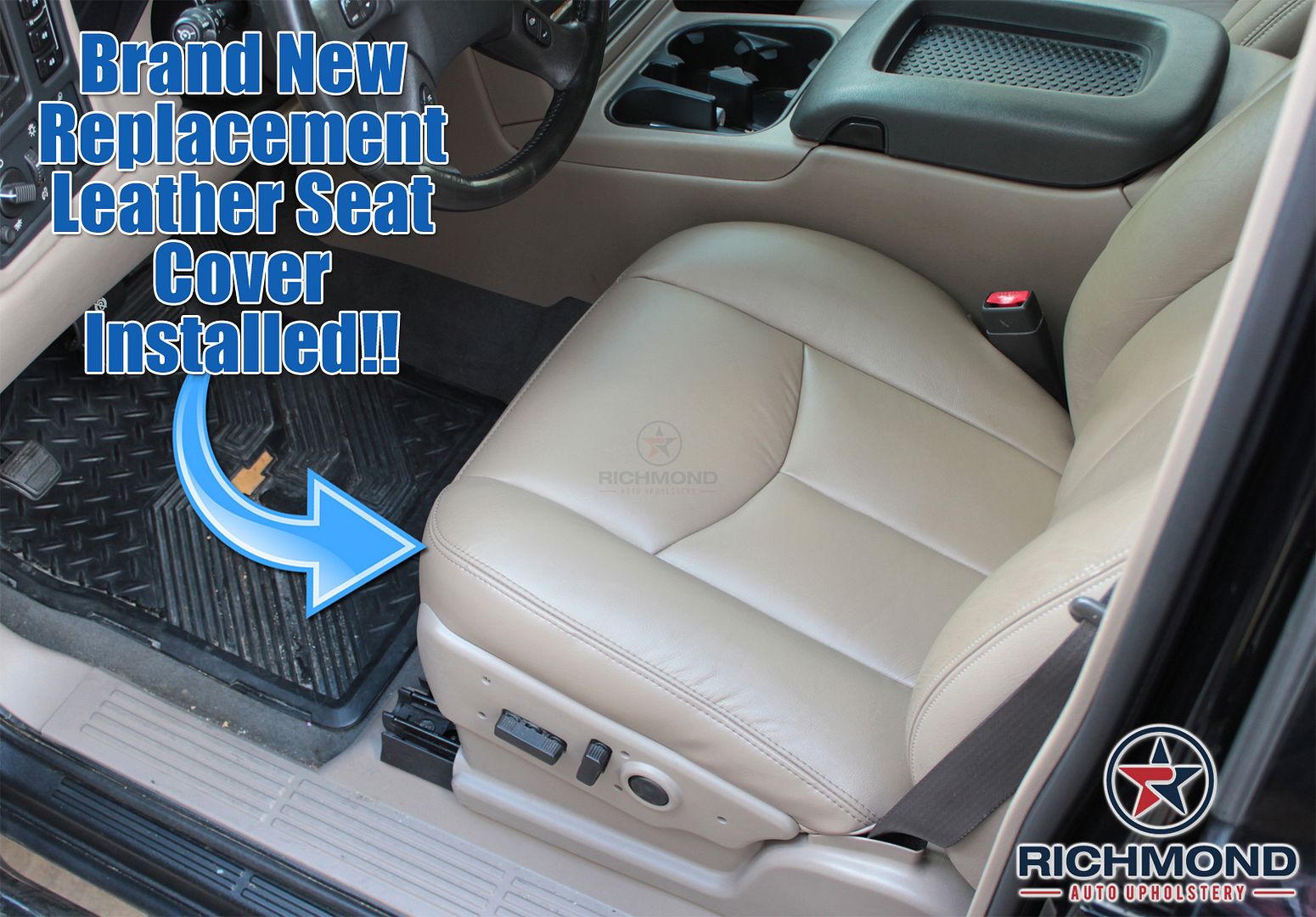 2003 2004 2005 2006 Chevy Avalanche-Driver Side Complete Leather Seat ...