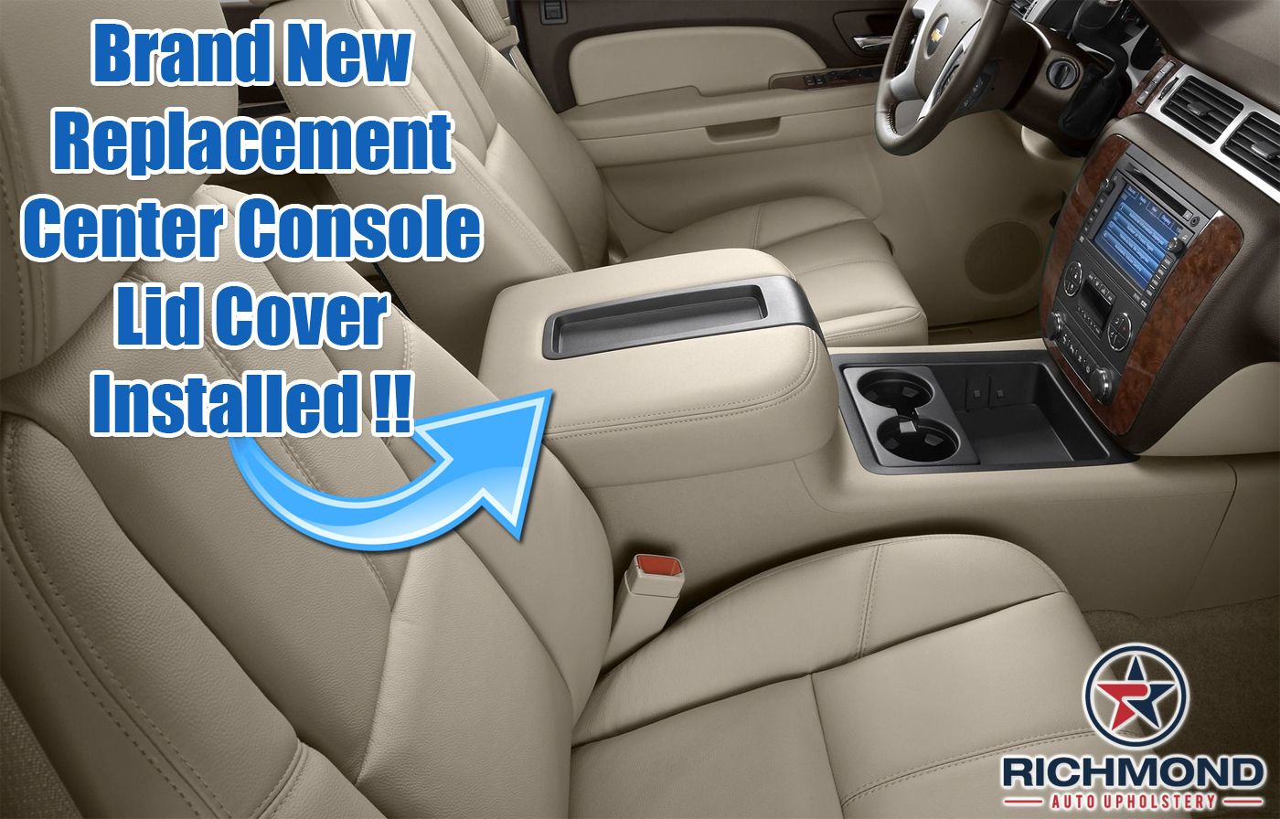 2011 GMC Yukon XL 1500 Denali -Center Console Storage Compartment Lid ...