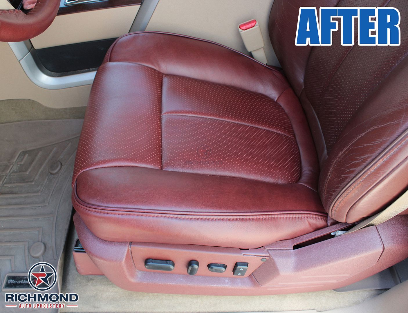 20132014 Ford F150 King Ranch Driver Side Bottom Perforated Leather