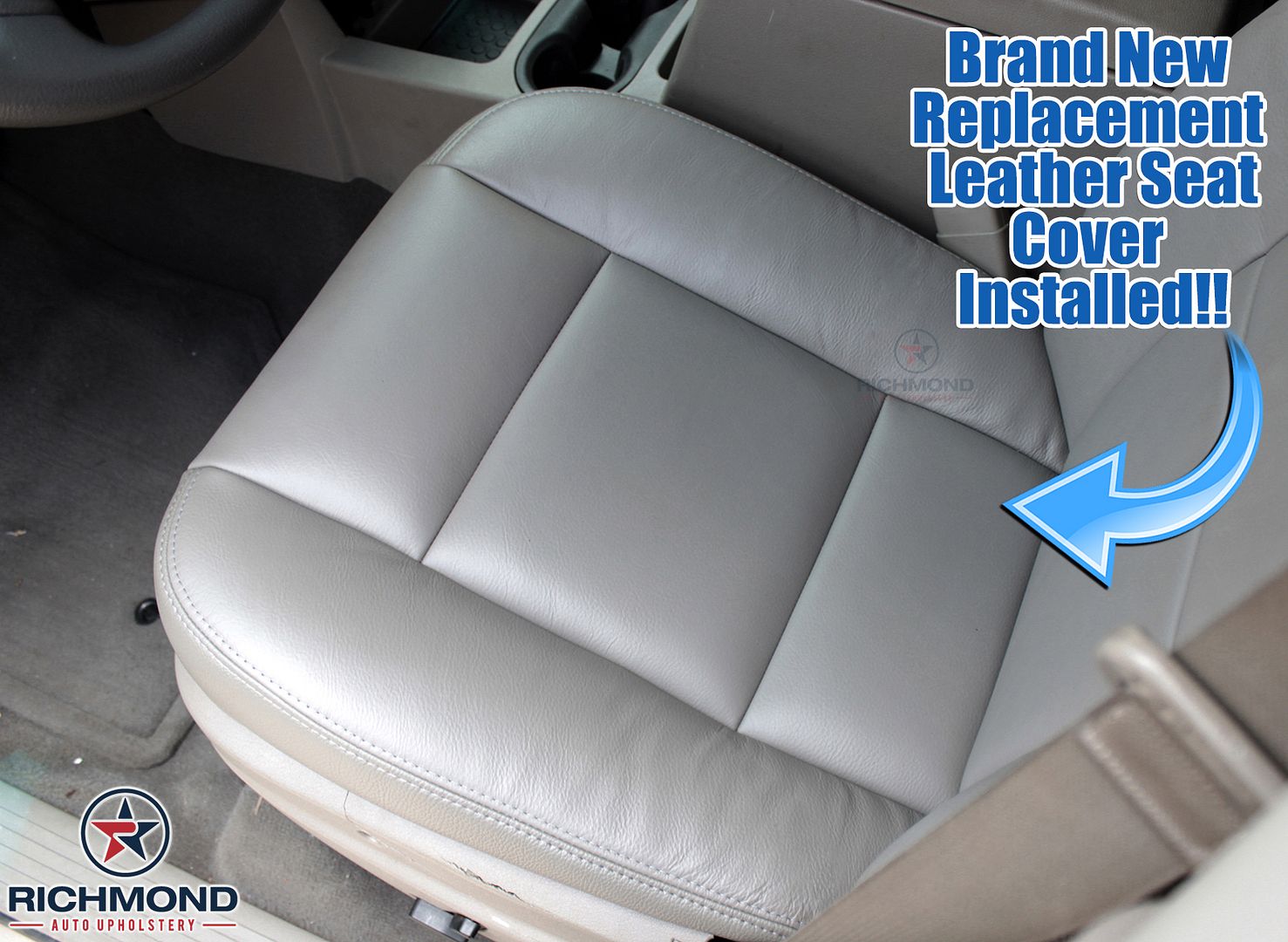 2007 2008 Dodge Durango SLT Driver Side Bottom Leather Seat Cover