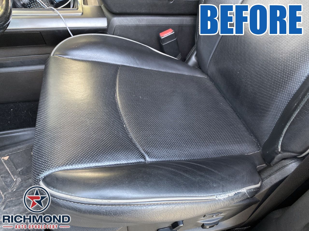 2015 2016 Dodge Ram Laramie LongHornDriver Side Bottom Leather Seat