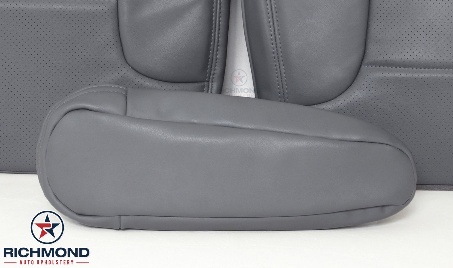 19921996 Ford Bronco XLT Driver & Passenger Complete Leather Seat Covers Gray eBay