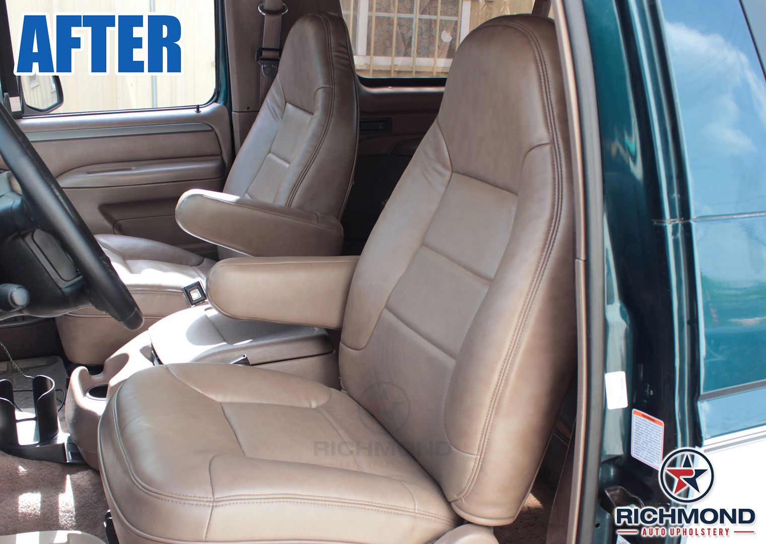 1996 Ford Bronco Eddie Bauer Driver Lean Back PERFORATED Leather Seat