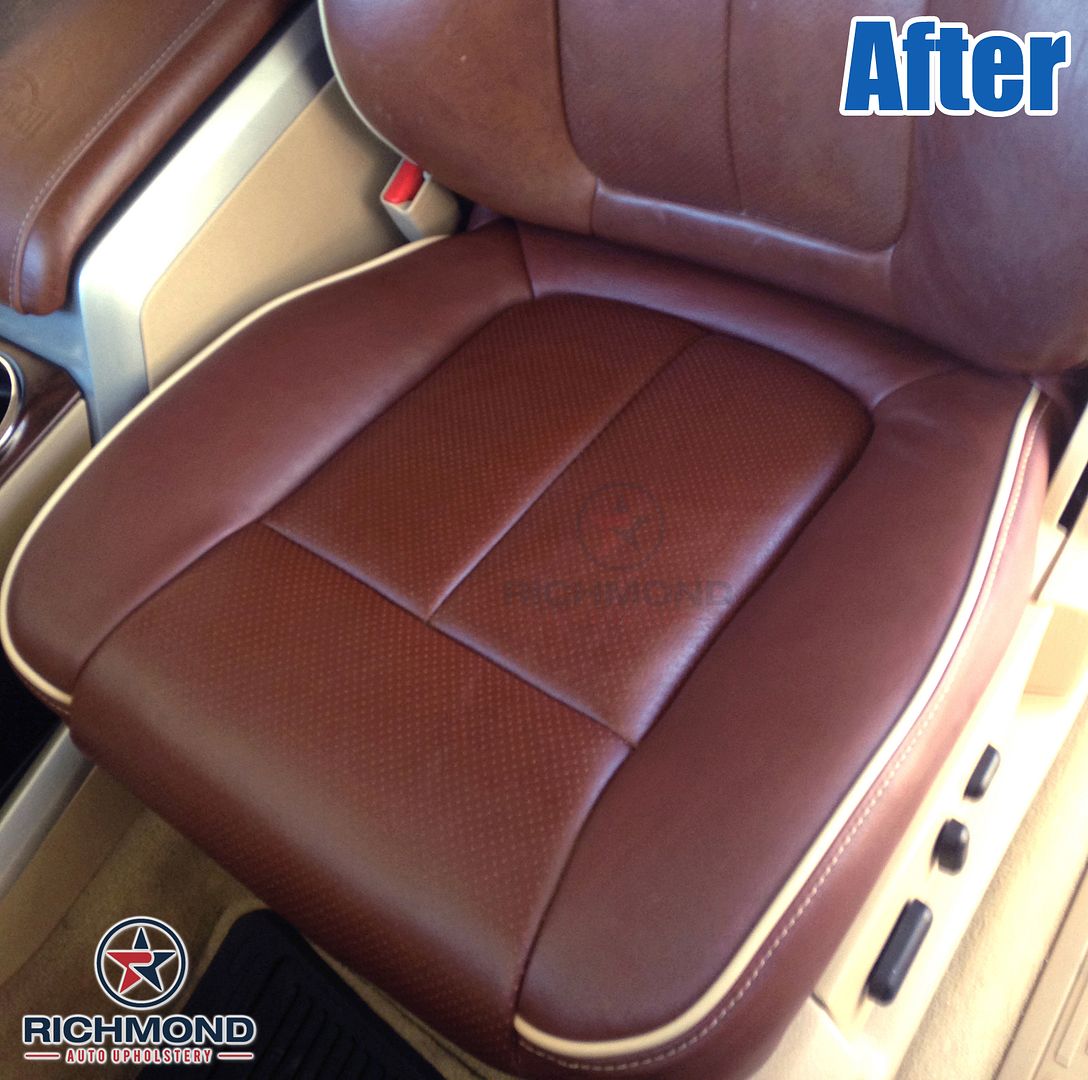 Details About 09 12 F150 King Ranch Driver Bottom Perforated Replacement Leather Seat Cover