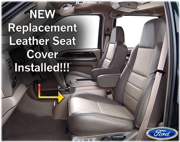 2002 Ford Excursion Limited EDDIE BAUER *Bottom Leather Seat Cover 2 ...