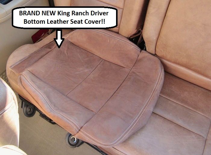 04 05 06 07 08 Ford F150 Supercrew Crew King Ranch Leather Steering Wheel Cover