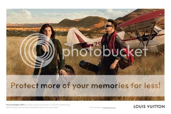 LV feat. Bono and  Ali Hewson. Pictures, Images and Photos